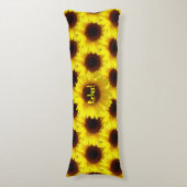 Zonnebloemvelden - lichaamskussen (Voorkant Verticaal)