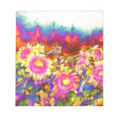 Zonnebloemvelden Notitieblok (Voorkant)