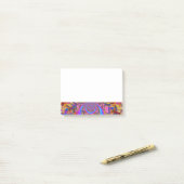 Zonnebloemvelden - roze post-it® notes (Op bureau)