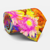 Zonnebloemvelden Stropdas (Opgerold)