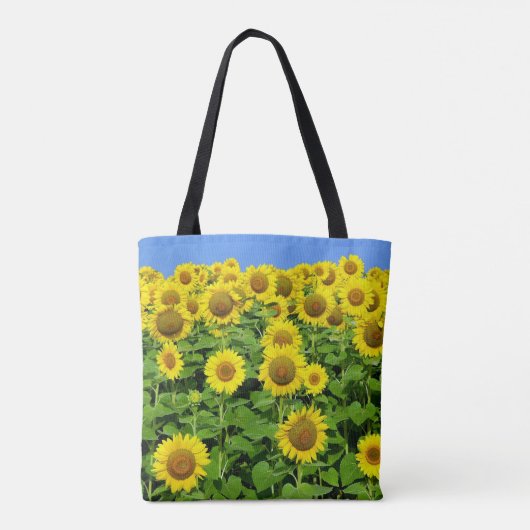 Zonnebloemvelden Tote Bag (Achterkant)