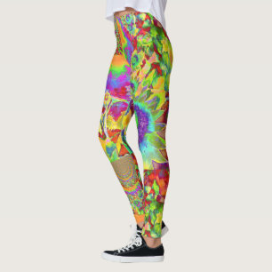 zonnebloemvelden voor altijd - groen leggings
