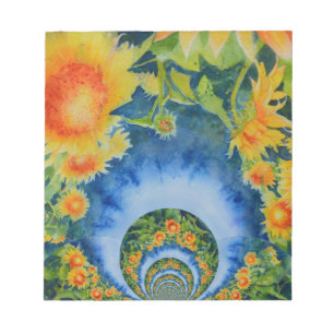 Zonnebloemvelden voor altijd notitieblok