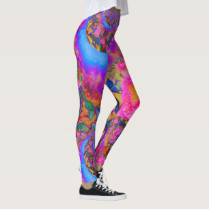 zonnebloemvelden voor altijd - roze leggings