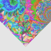 Zonnebloemvelden voor eeuwig blauw tissuepapier (Detail)