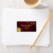 Zonnebloemveldlabel Etiket (Insitu)