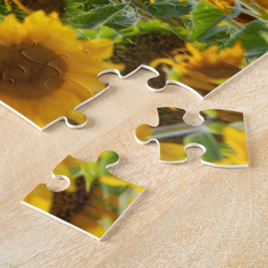 Zonnebloemveldpuzzel Legpuzzel (Zijkant)