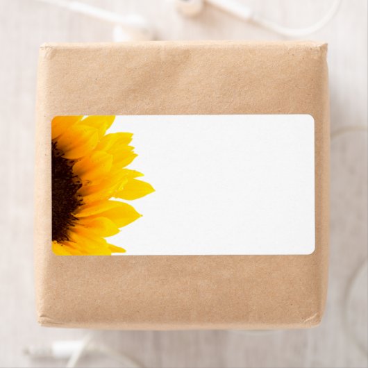 Zonnebloemverzendlabels Etiket (Insitu)