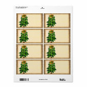 Zonnebloemverzendlabels Etiket (Full Sheet)