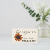 Zonnebloemverzorging: Zorgverlener Visitekaartjes  (Staand voorkant)