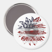 Zonnebloemvlag Magneet (Voorkant / Achterkant)