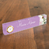 Zonnebloemvlinder Naambordje (Zijkant)