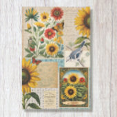  zonnebloemvogelzaadpakket Ephemera Tissuepapier