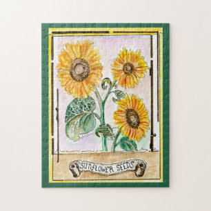 Zonnebloemzaad Legpuzzel