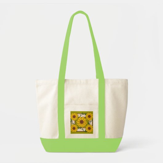 Zonnebloemzak Tote Bag (Voorkant)