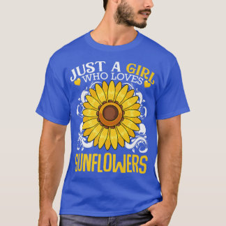 Zonnebloesem geïnspireerd door bloemkool botanisch t-shirt
