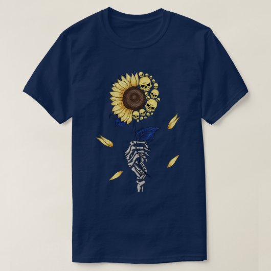 Zonnebloeskelet T-shirt (Design voorkant)