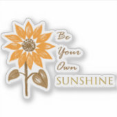 Zonnebloesticker Sticker (Voorkant)
