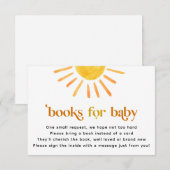 Zonneboeken voor Baby Kaart (Voorkant / Achterkant)