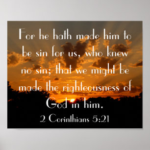 zonnebolversum 2 Corinthians 5:21 Poster