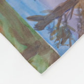 Zonnebomen Fleece Deken (Hoek)