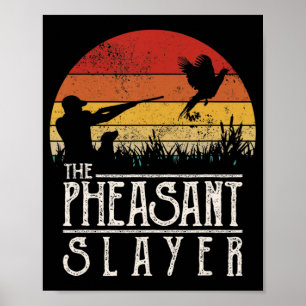 zonnebranche-opmaakmodel fazant Hunting Pheasa Poster