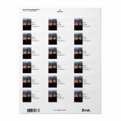 Zonnebrand Etiket (Full Sheet)