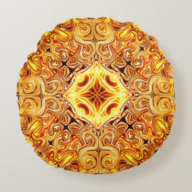 zonnebrand rond kussen (Voorkant)