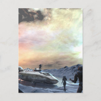 zonnebrande briefkaart