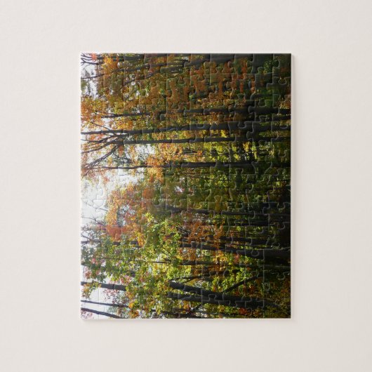 Zonnebrandend Herfst in het najaar Legpuzzel (Verticaal)