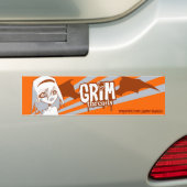 Zonnebrandende Bumpersticker (Op auto)