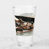 Zonnebranderige Zeeen in San Francisco Glas (Achterkant)