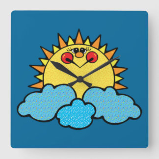 zonnebrandmiddel vierkante klok