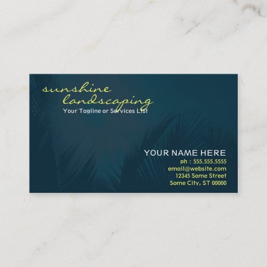 zonnebrandmiddel visitekaartje (Voorkant)