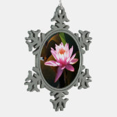 Zonnebrandstoffles Tin Sneeuwvlok Ornament (Links)