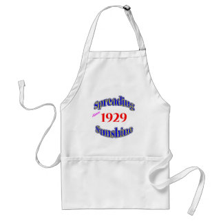 Zonnebrandverspreiding in 1929 standaard schort