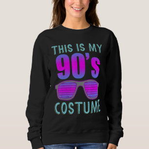 Zonnebril 90s Kostuum 1990s Thema Feest Nineties Trui