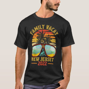  zonnebril Familie Vacation 2022 New Jersey T-shirt