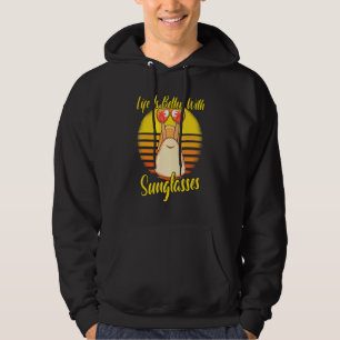 Zonnebril Retro Zonsondergang Strand Vakantie Slak Hoodie