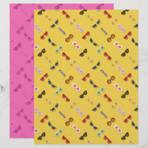 Zonnebril scrapboekpapier
