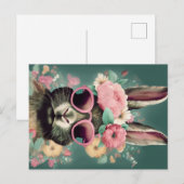 Zonnebril Spring Elegance met She Bunny Briefkaart (Voorkant / Achterkant)
