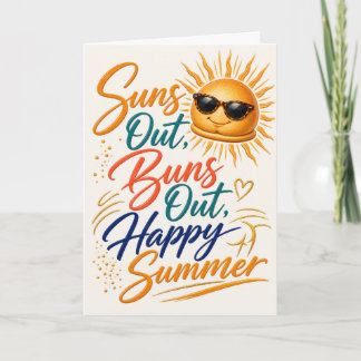 Zonnebril Uit, Broodje Uit Grappige Zomer Wenskaar Kaart