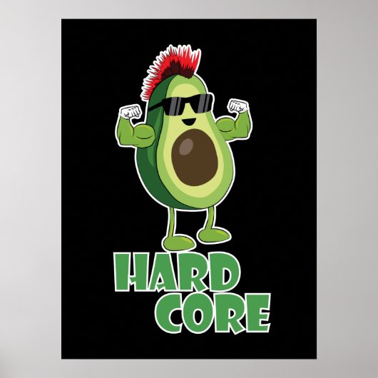 zonnebril voor hardcore poster (Voorkant)