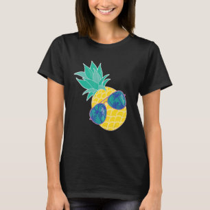 Zonnebrillen anananas Aloha strandt Hawaii T-shirt