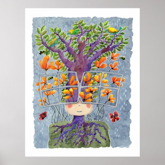 zonnebrillen Detectie Kunst afdrukken Poster (Voorkant)