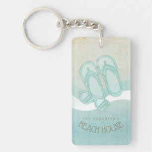 Zonnebrillen en Teenslippers Aqua ID623 Sleutelhanger