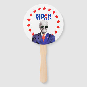 Zonnebrillen Joe Biden voor de verkiezingen voor h Handwaaier