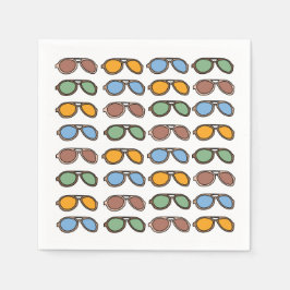 Zonnebrillen Kleurrijke Zomer Zonnebrillen Pool Pa Servet