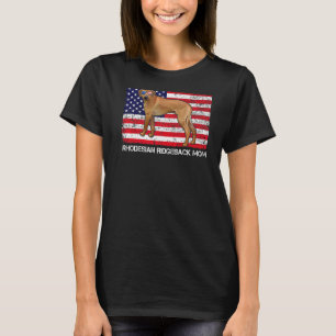 Zonnebrillen Rhodesian Ridgeback Ma Vlag Amerikaan T-shirt