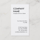 zonnebrillen visitekaartje (Achterkant)